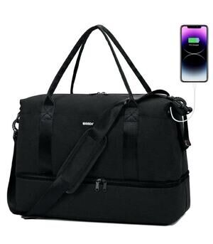 Wandf Travel Duffel Bag Black